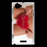 Coque Sony Xperia L Coeur sexy