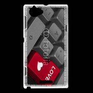 Coque Sony Xperia L clavier love