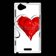 Coque Sony Xperia L Love en peinture 5