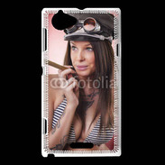 Coque Sony Xperia L Pin up aviator