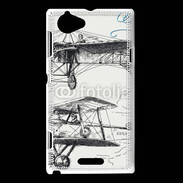Coque Sony Xperia L Vintage Aircraft