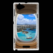 Coque Sony Xperia L Vue de l'intérieur d'un avion