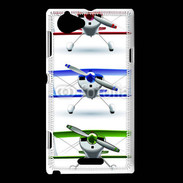 Coque Sony Xperia L Avion biplan
