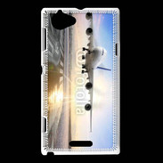 Coque Sony Xperia L Atterrissage d'un avion de ligne