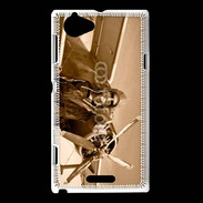 Coque Sony Xperia L Femme pilote d'avion
