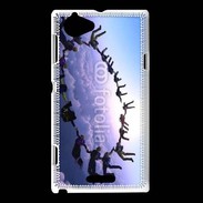 Coque Sony Xperia L Formation en cercle de parachutistes