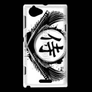 Coque Sony Xperia L Tatouage Samouraï