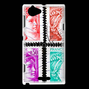 Coque Sony Xperia L Timbres Français