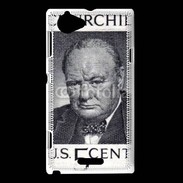 Coque Sony Xperia L Timbre Churchill USA 