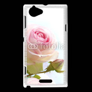 Coque Sony Xperia L Rose couleur rose