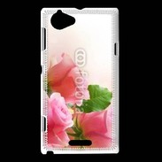 Coque Sony Xperia L Belle rose 2