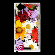 Coque Sony Xperia L Belles fleurs