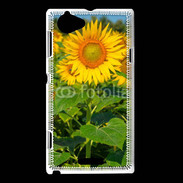 Coque Sony Xperia L Champs de Tournesol