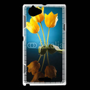 Coque Sony Xperia L Miroir de tulipes