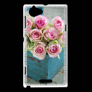 Coque Sony Xperia L Panier de roses
