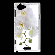 Coque Sony Xperia L Orchidée blanche