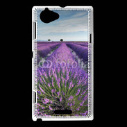 Coque Sony Xperia L Champs de lavande 5