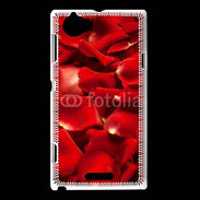 Coque Sony Xperia L Fond pétales de roses