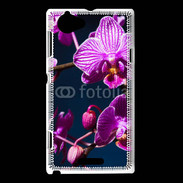Coque Sony Xperia L Belle Orchidée violette 15