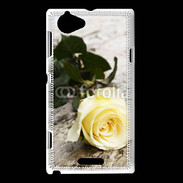 Coque Sony Xperia L Belle rose Jaune 50