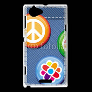 Coque Sony Xperia L Hippies jean's