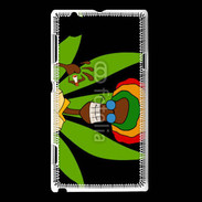 Coque Sony Xperia L Portrait abstrait de Rasta