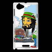 Coque Sony Xperia L Rasta caractère