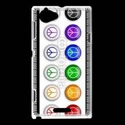 Coque Sony Xperia L Love and peace 5
