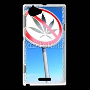 Coque Sony Xperia L Interdiction de cannabis