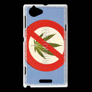 Coque Sony Xperia L Interdiction de cannabis 3