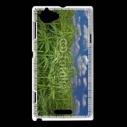 Coque Sony Xperia L Champs de cannabis