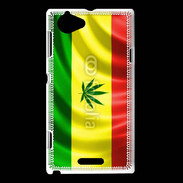 Coque Sony Xperia L Drapeau cannabis