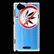 Coque Sony Xperia L Interdiction de cannabis 4