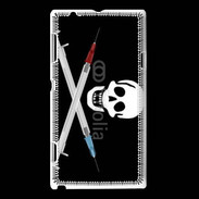 Coque Sony Xperia L Tête de mort drogue