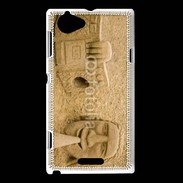 Coque Sony Xperia L Rasta man plage