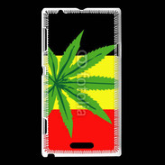 Coque Sony Xperia L Drapeau allemand cannabis