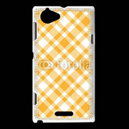 Coque Sony Xperia L Fond à carreaux