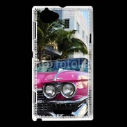 Coque Sony Xperia L Voiture rétro à Miami