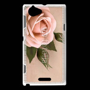 Coque Sony Xperia L Rose rétro 