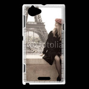 Coque Sony Xperia L Vintage Tour Eiffel 30