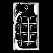Coque Sony Xperia L Grenade noire