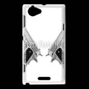 Coque Sony Xperia L Double flingue