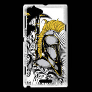 Coque Sony Xperia L Hache et Casque
