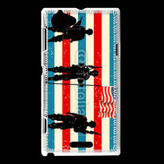 Coque Sony Xperia L Soldat américain