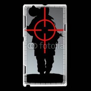 Coque Sony Xperia L Soldat dans la ligne de mire