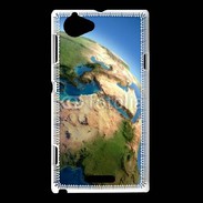 Coque Sony Xperia L Terre vue du ciel
