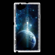 Coque Sony Xperia L Planète terre vue de l'espace 1