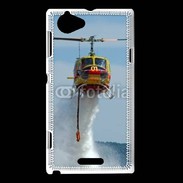 Coque Sony Xperia L Hélicoptère bombardier d'eau