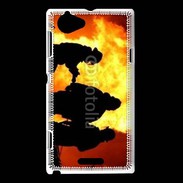 Coque Sony Xperia L Pompier Soldat du feu 3