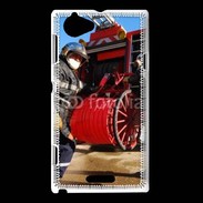 Coque Sony Xperia L Pompiers Rangement matériel fin d'incendie
